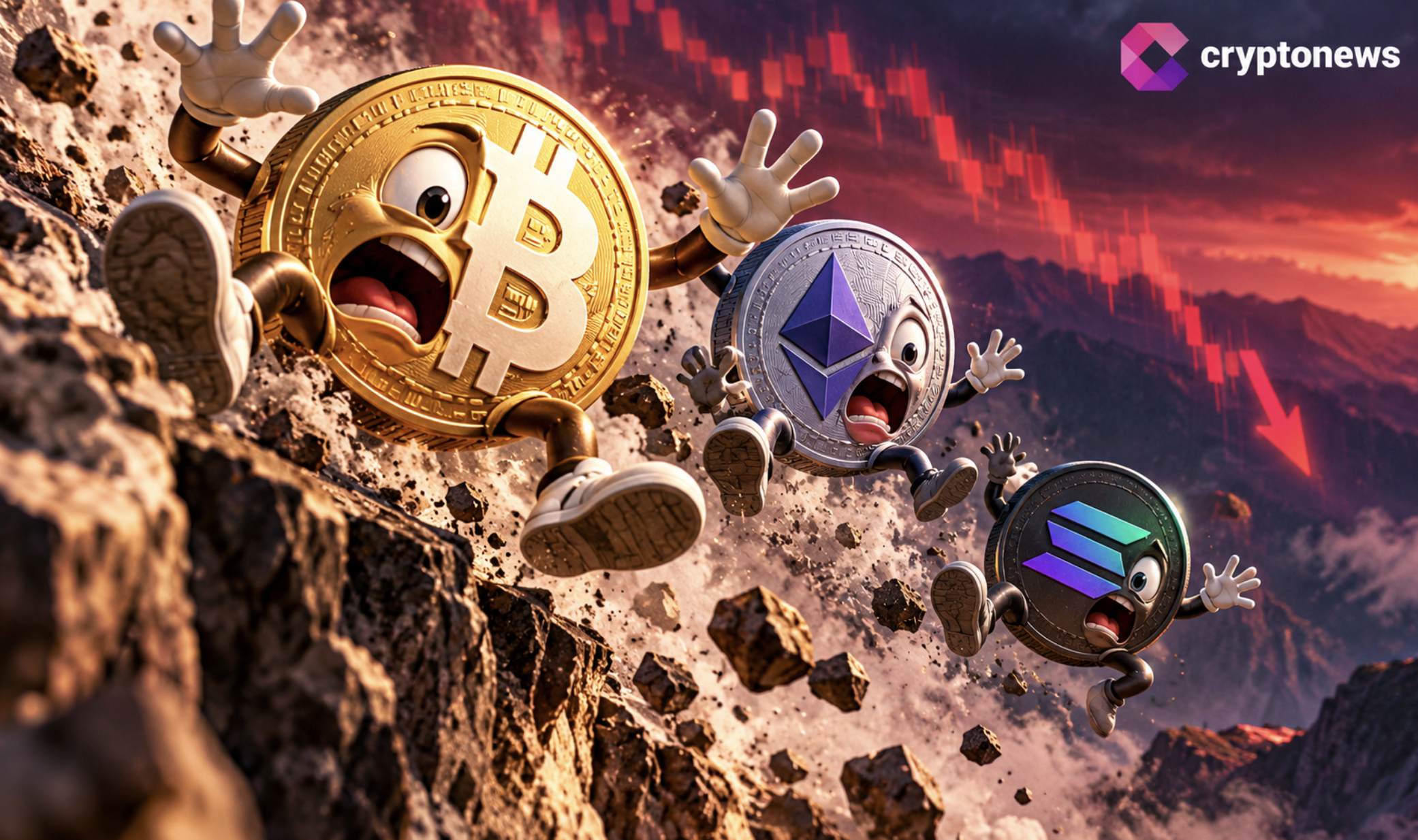 Tại sao tiền điện tử giảm giá? Bitcoin mất 2.000 USD trong một sự cố chớp nhoáng