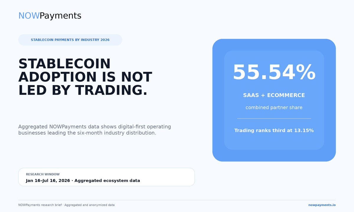 Stablecoin đang lặng lẽ trở thành cơ sở hạ tầng kinh doanh, cho thấy dữ liệu thanh toán NOW