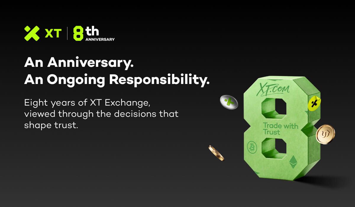 XT Exchange đánh dấu 8 năm với tiêu chuẩn phải được đáp ứng lại mỗi ngày
