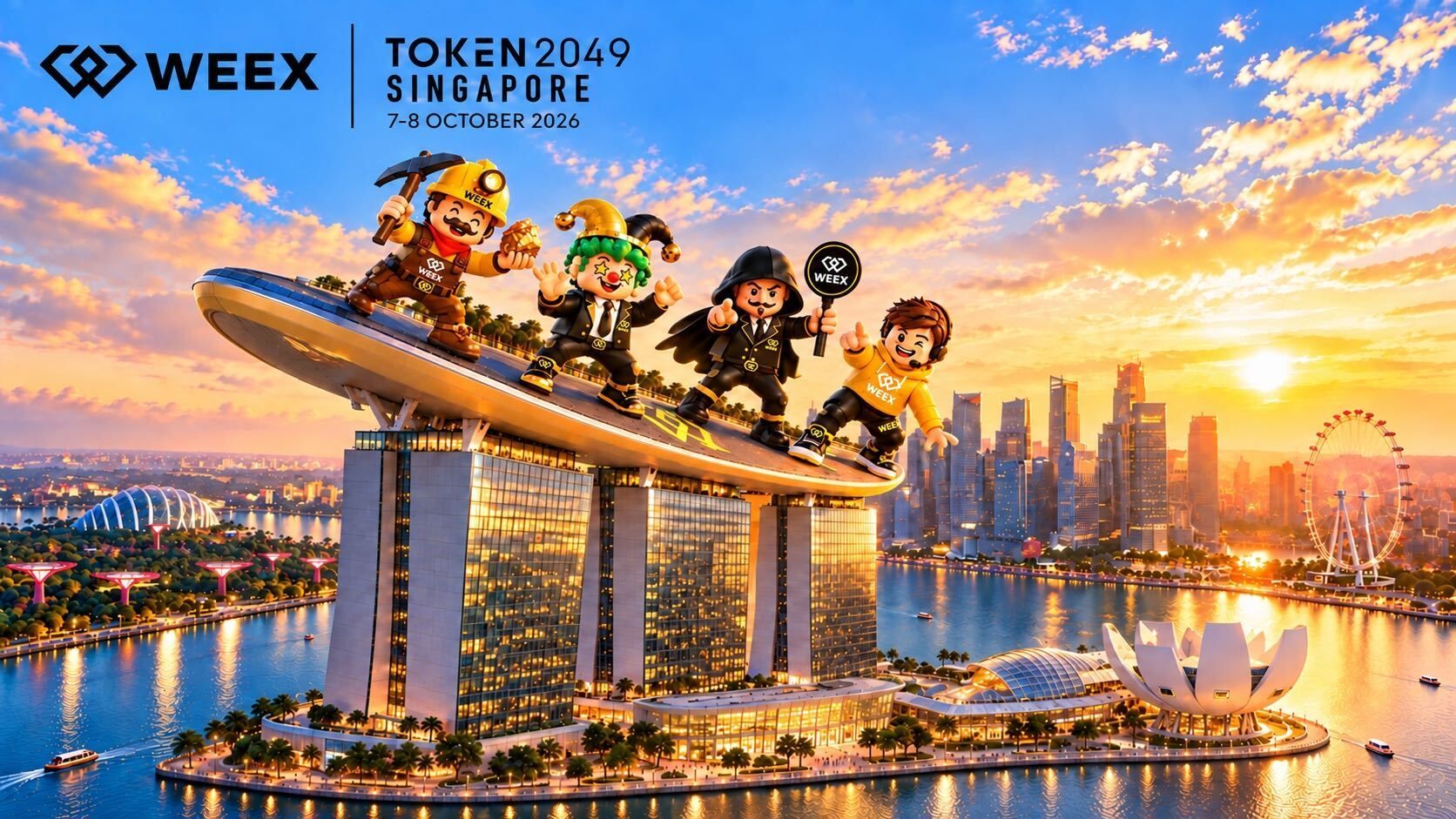 WEEX trở lại TOKEN2049 Singapore 2026: Nhà tài trợ bạch kim & giao dịch AI