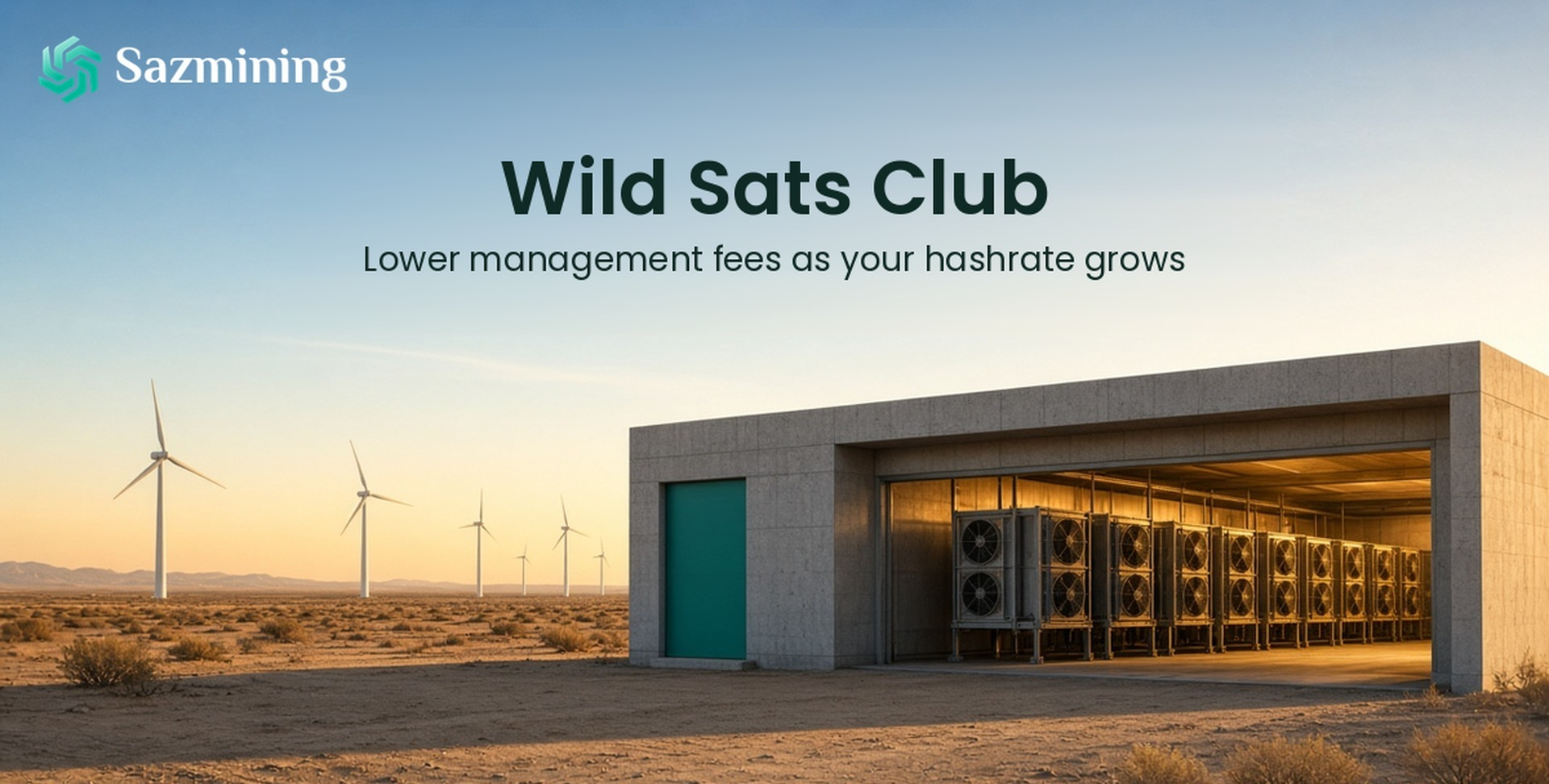 Sazmining ra mắt Câu lạc bộ Wild Sats, một chương trình khách hàng thân thiết giúp giảm phí quản lý khai thác khi tỷ lệ băm của khách hàng tăng lên