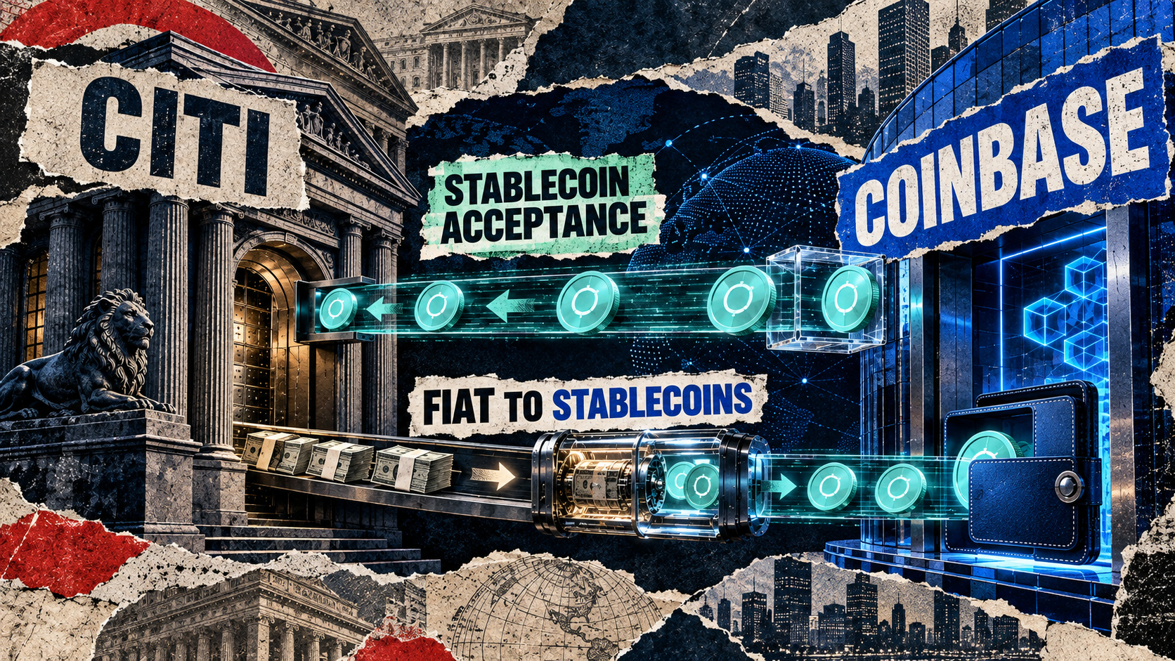 Coinbase hỗ trợ đường ray stablecoin mới của Citi và hoạt động ngân hàng doanh nghiệp phải đối mặt với một sự thay đổi lớn