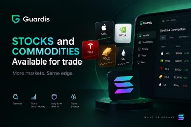 Guardis bổ sung cổ phiếu và hàng hóa được token hóa để giao dịch