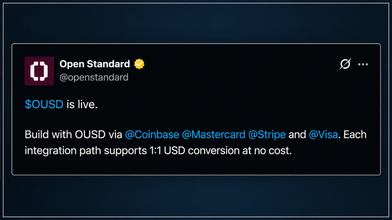 Visa và Mastercard Tham gia đặt cược 1 tỷ USD vào OUSD được hỗ trợ sọc
